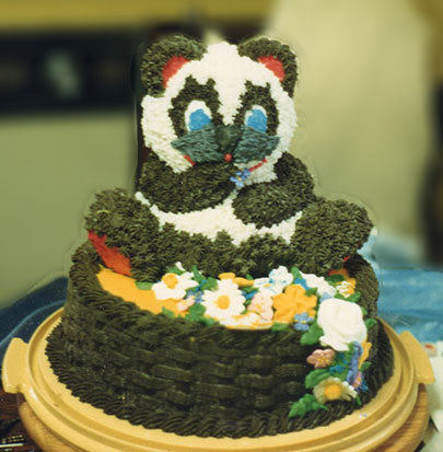 Teddy Bear on Cake